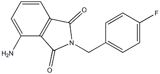 4-amino-2-[(4-fluorophenyl)methyl]-2,3-dihydro-1H-isoindole-1,3-dione Struktur