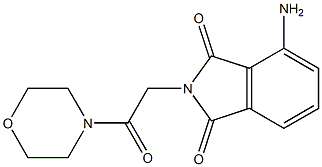 4-amino-2-[2-(morpholin-4-yl)-2-oxoethyl]-2,3-dihydro-1H-isoindole-1,3-dione Struktur