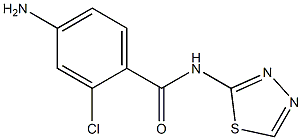 4-amino-2-chloro-N-(1,3,4-thiadiazol-2-yl)benzamide Struktur