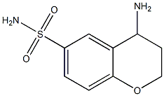 4-amino-3,4-dihydro-2H-1-benzopyran-6-sulfonamide Struktur