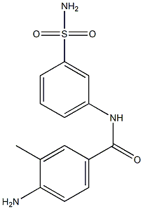 4-amino-3-methyl-N-(3-sulfamoylphenyl)benzamide Struktur