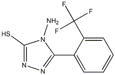 4-amino-5-[2-(trifluoromethyl)phenyl]-4H-1,2,4-triazole-3-thiol Struktur