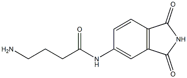 4-amino-N-(1,3-dioxo-2,3-dihydro-1H-isoindol-5-yl)butanamide Struktur