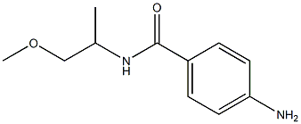 4-amino-N-(1-methoxypropan-2-yl)benzamide Struktur