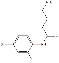 4-amino-N-(4-bromo-2-fluorophenyl)butanamide Struktur