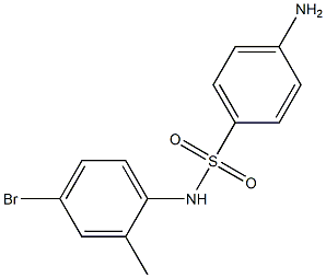 4-amino-N-(4-bromo-2-methylphenyl)benzene-1-sulfonamide Struktur