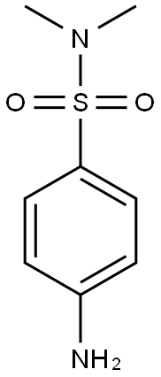 4-amino-N,N-dimethylbenzene-1-sulfonamide Struktur