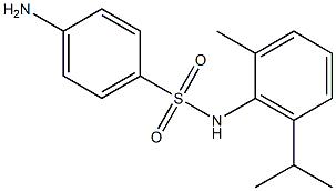 4-amino-N-[2-methyl-6-(propan-2-yl)phenyl]benzene-1-sulfonamide Struktur