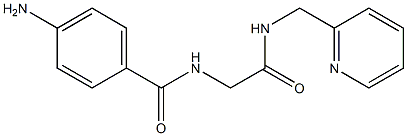 4-amino-N-{2-oxo-2-[(pyridin-2-ylmethyl)amino]ethyl}benzamide Struktur