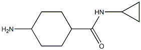 4-amino-N-cyclopropylcyclohexane-1-carboxamide Struktur