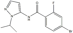 4-bromo-2-fluoro-N-(1-isopropyl-1H-pyrazol-5-yl)benzamide Struktur