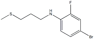 4-bromo-2-fluoro-N-[3-(methylsulfanyl)propyl]aniline Struktur