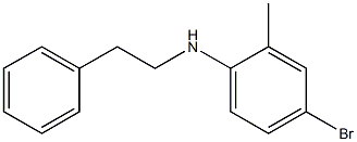 4-bromo-2-methyl-N-(2-phenylethyl)aniline Struktur