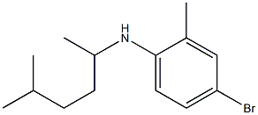 4-bromo-2-methyl-N-(5-methylhexan-2-yl)aniline Struktur