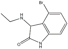 4-bromo-3-(ethylamino)-1,3-dihydro-2H-indol-2-one Struktur