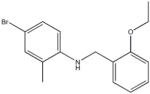 4-bromo-N-[(2-ethoxyphenyl)methyl]-2-methylaniline Struktur