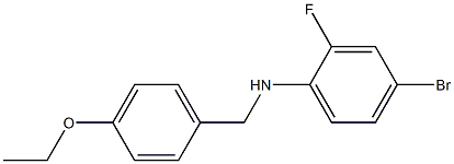 4-bromo-N-[(4-ethoxyphenyl)methyl]-2-fluoroaniline Struktur