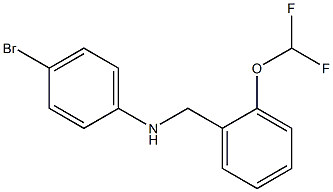 4-bromo-N-{[2-(difluoromethoxy)phenyl]methyl}aniline Struktur