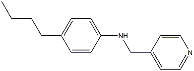 4-butyl-N-(pyridin-4-ylmethyl)aniline Struktur