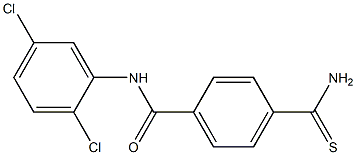 4-carbamothioyl-N-(2,5-dichlorophenyl)benzamide Struktur