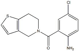 4-chloro-2-(6,7-dihydrothieno[3,2-c]pyridin-5(4H)-ylcarbonyl)aniline Struktur