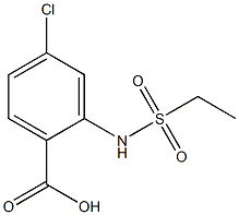 4-chloro-2-[(ethylsulfonyl)amino]benzoic acid Struktur