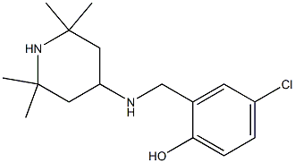 4-chloro-2-{[(2,2,6,6-tetramethylpiperidin-4-yl)amino]methyl}phenol Struktur