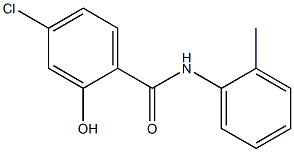 4-chloro-2-hydroxy-N-(2-methylphenyl)benzamide Struktur