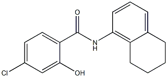 4-chloro-2-hydroxy-N-(5,6,7,8-tetrahydronaphthalen-1-yl)benzamide Struktur