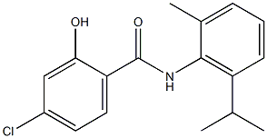 4-chloro-2-hydroxy-N-[2-methyl-6-(propan-2-yl)phenyl]benzamide Struktur