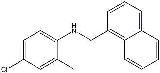 4-chloro-2-methyl-N-(naphthalen-1-ylmethyl)aniline Struktur