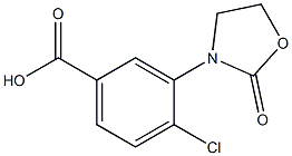 4-chloro-3-(2-oxo-1,3-oxazolidin-3-yl)benzoic acid Struktur