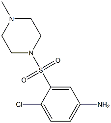 4-chloro-3-[(4-methylpiperazine-1-)sulfonyl]aniline Struktur