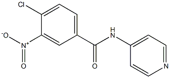 4-chloro-3-nitro-N-(pyridin-4-yl)benzamide Struktur