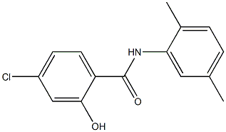 4-chloro-N-(2,5-dimethylphenyl)-2-hydroxybenzamide Struktur