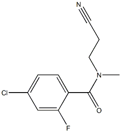 4-chloro-N-(2-cyanoethyl)-2-fluoro-N-methylbenzamide Struktur