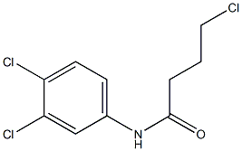 4-chloro-N-(3,4-dichlorophenyl)butanamide Struktur