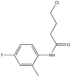 4-chloro-N-(4-fluoro-2-methylphenyl)butanamide Struktur