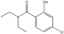 4-chloro-N,N-diethyl-2-hydroxybenzamide Struktur