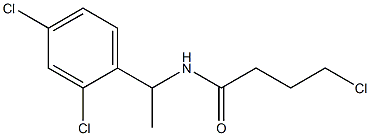 4-chloro-N-[1-(2,4-dichlorophenyl)ethyl]butanamide Struktur