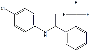 4-chloro-N-{1-[2-(trifluoromethyl)phenyl]ethyl}aniline Struktur