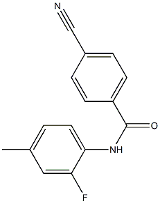 4-cyano-N-(2-fluoro-4-methylphenyl)benzamide Struktur