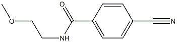 4-cyano-N-(2-methoxyethyl)benzamide Struktur