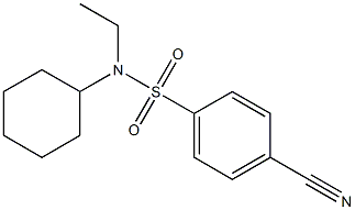 4-cyano-N-cyclohexyl-N-ethylbenzenesulfonamide Struktur