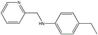 4-ethyl-N-(pyridin-2-ylmethyl)aniline Struktur