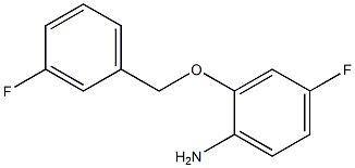 4-fluoro-2-[(3-fluorobenzyl)oxy]aniline Struktur