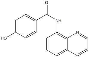 4-hydroxy-N-(quinolin-8-yl)benzamide Struktur