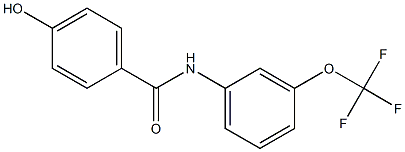 4-hydroxy-N-[3-(trifluoromethoxy)phenyl]benzamide Struktur