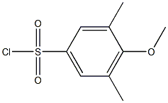 4-methoxy-3,5-dimethylbenzene-1-sulfonyl chloride Struktur