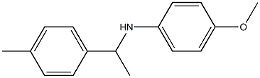 4-methoxy-N-[1-(4-methylphenyl)ethyl]aniline Struktur